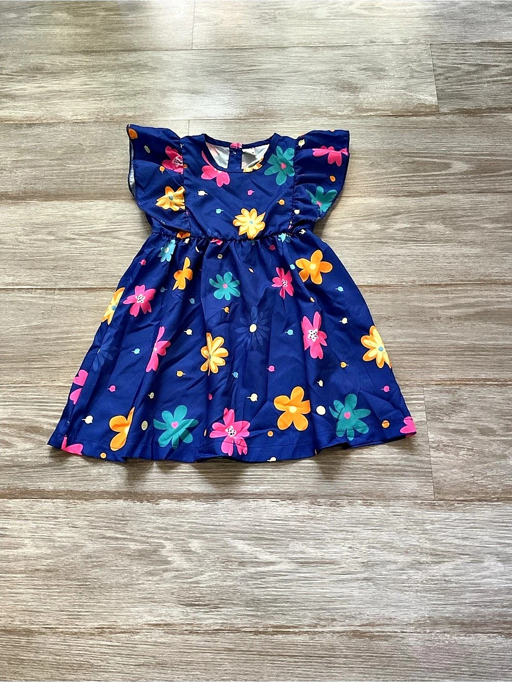 Baby And Toddler Girls Floral Chiffon Shift Dress Floral